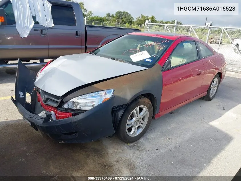 1HGCM71686A016528 2006 Honda Accord 2.4 Ex