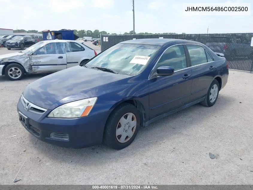 JHMCM56486C002500 2006 Honda Accord 2.4 Lx