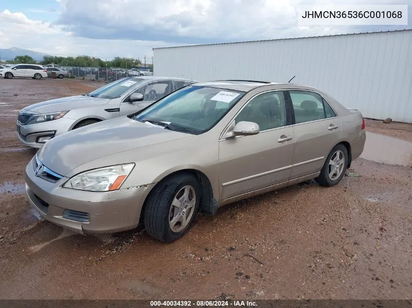 JHMCN36536C001068 2006 Honda Accord Hybrid