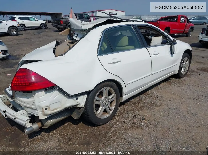 1HGCM56306A060557 2006 Honda Accord 2.4 Se