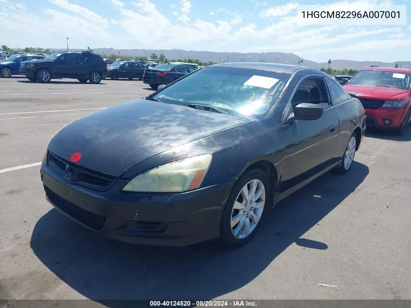 2006 Honda Accord 3.0 Lx VIN: 1HGCM82296A007001 Lot: 40124520