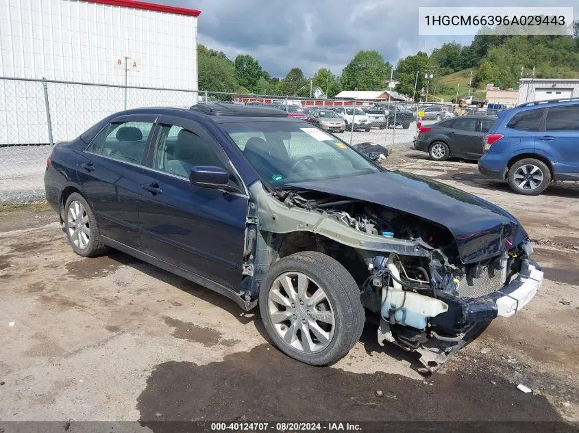 1HGCM66396A029443 2006 Honda Accord 3.0 Lx