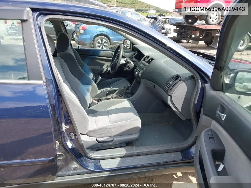 1HGCM66396A029443 2006 Honda Accord 3.0 Lx