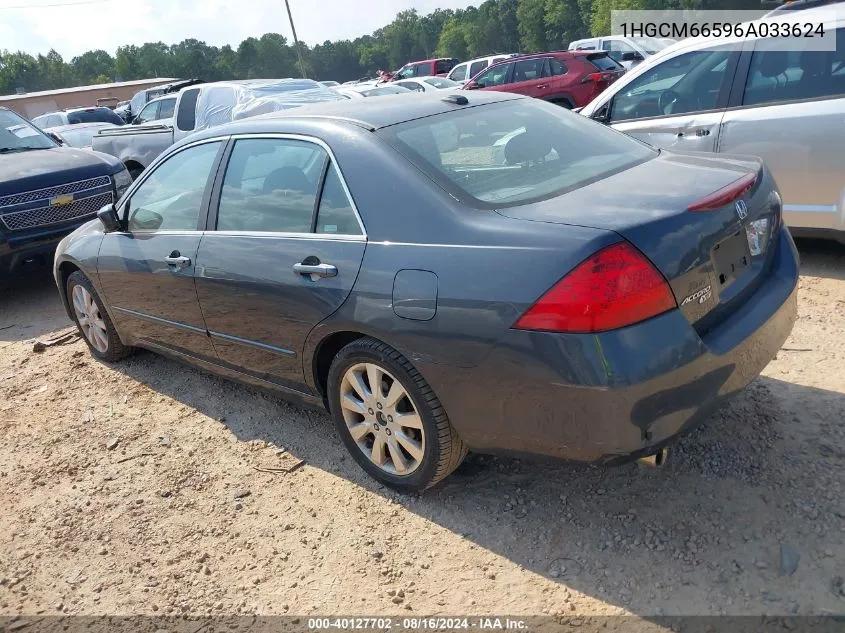 1HGCM66596A033624 2006 Honda Accord 3.0 Ex