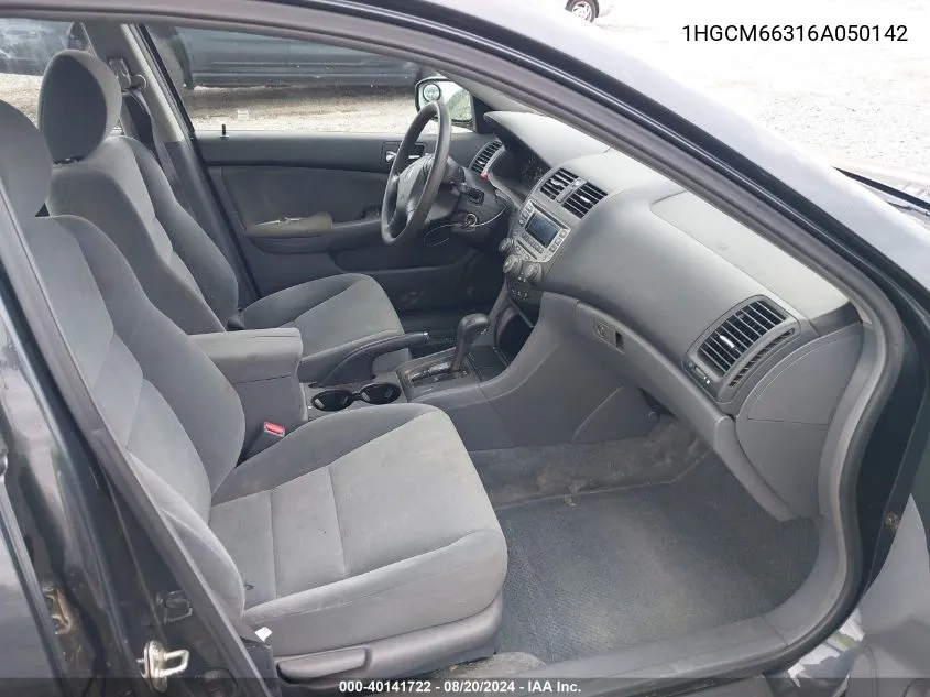 1HGCM66316A050142 2006 Honda Accord Lx