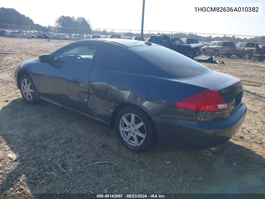 1HGCM82636A010382 2006 Honda Accord 3.0 Ex