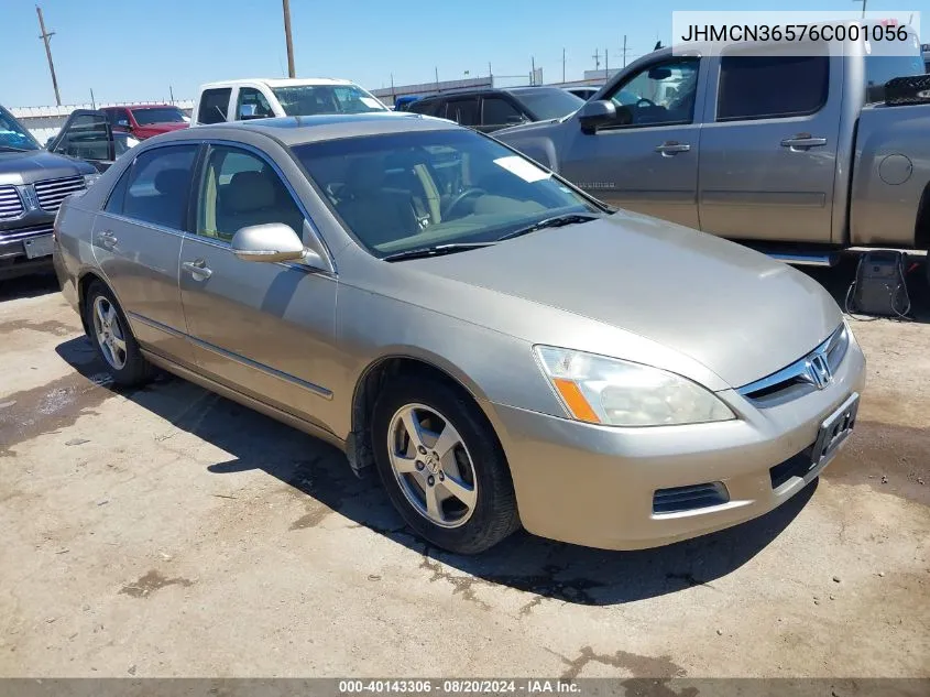 2006 Honda Accord Hybrid VIN: JHMCN36576C001056 Lot: 40143306