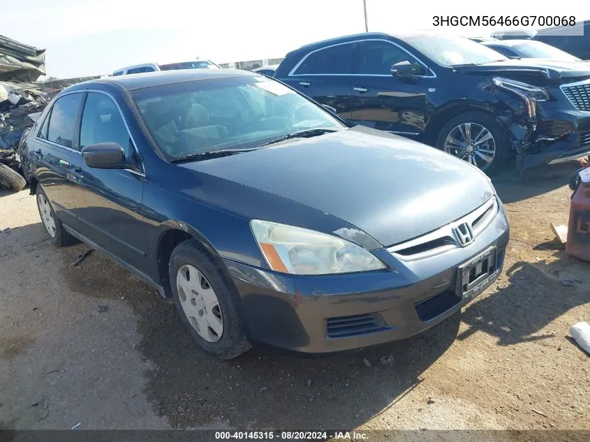 3HGCM56466G700068 2006 Honda Accord Lx