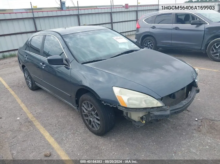 1HGCM56406A169903 2006 Honda Accord Lx