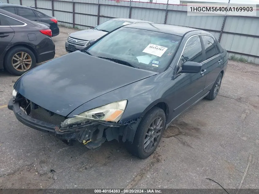 1HGCM56406A169903 2006 Honda Accord Lx