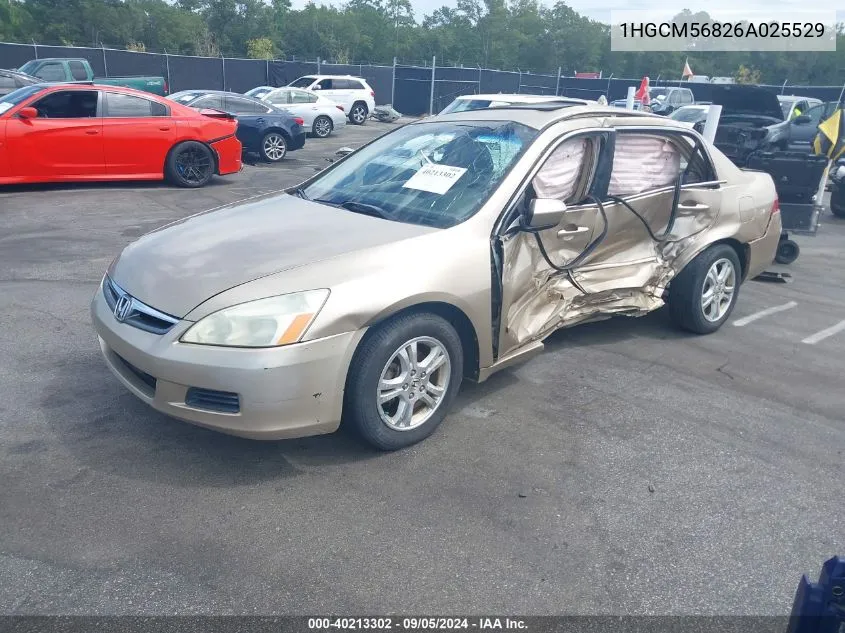 1HGCM56826A025529 2006 Honda Accord 2.4 Ex