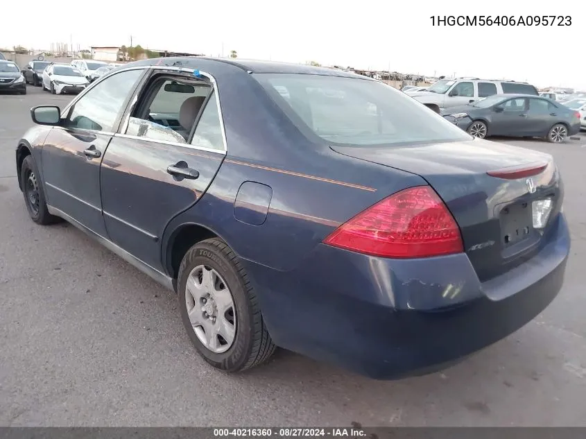 1HGCM56406A095723 2006 Honda Accord 2.4 Lx