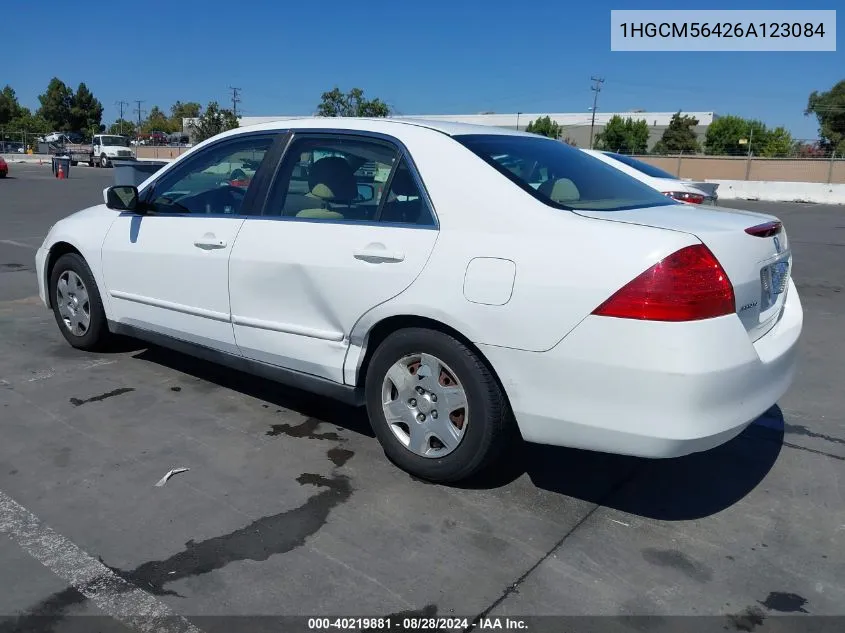 1HGCM56426A123084 2006 Honda Accord 2.4 Lx