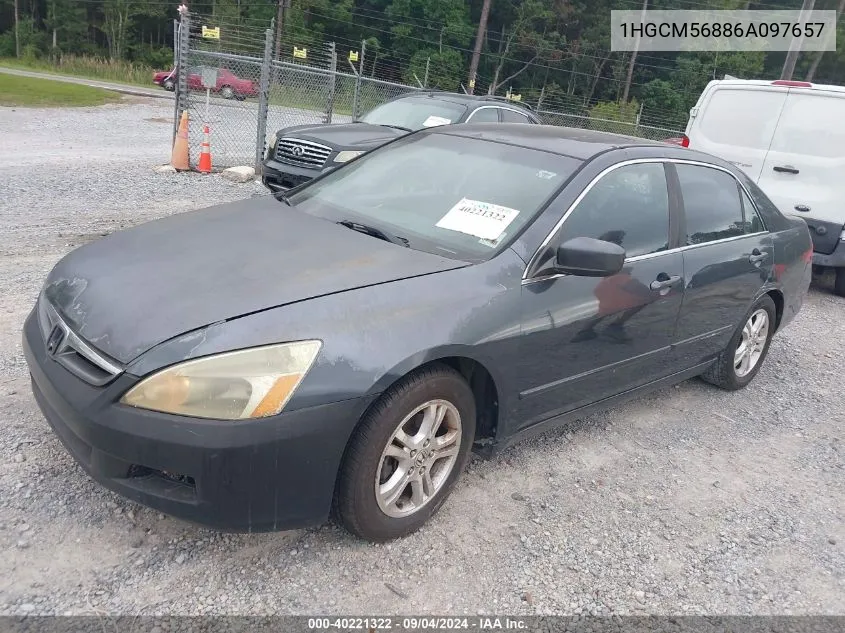 1HGCM56886A097657 2006 Honda Accord 2.4 Ex