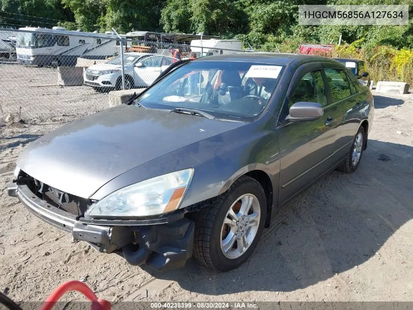 2006 Honda Accord 2.4 Ex VIN: 1HGCM56856A127634 Lot: 40238399