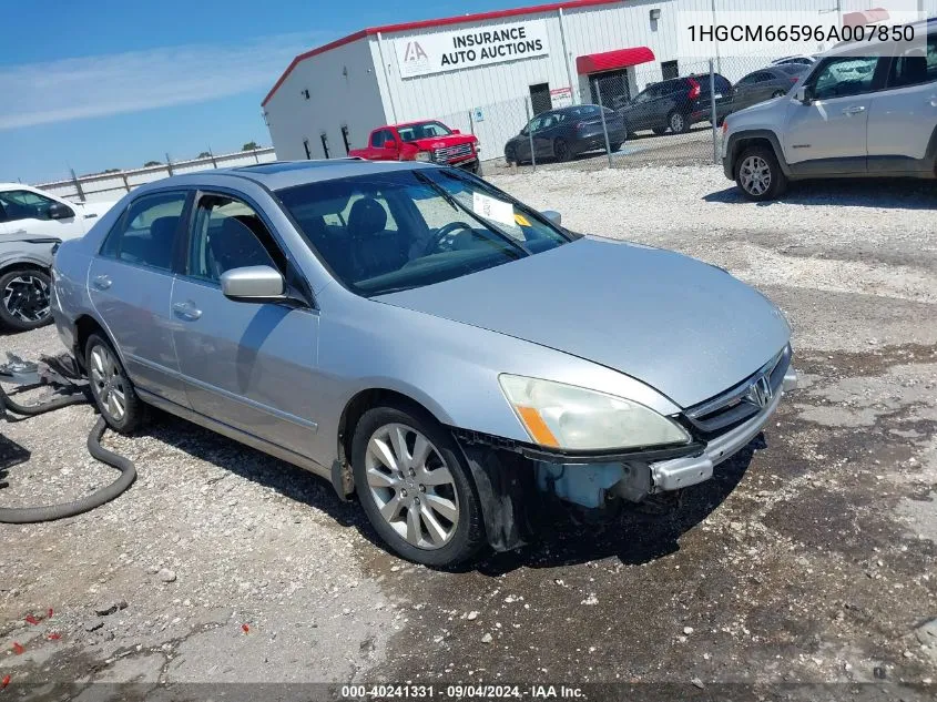 1HGCM66596A007850 2006 Honda Accord 3.0 Ex