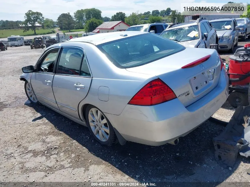 1HGCM66596A007850 2006 Honda Accord 3.0 Ex