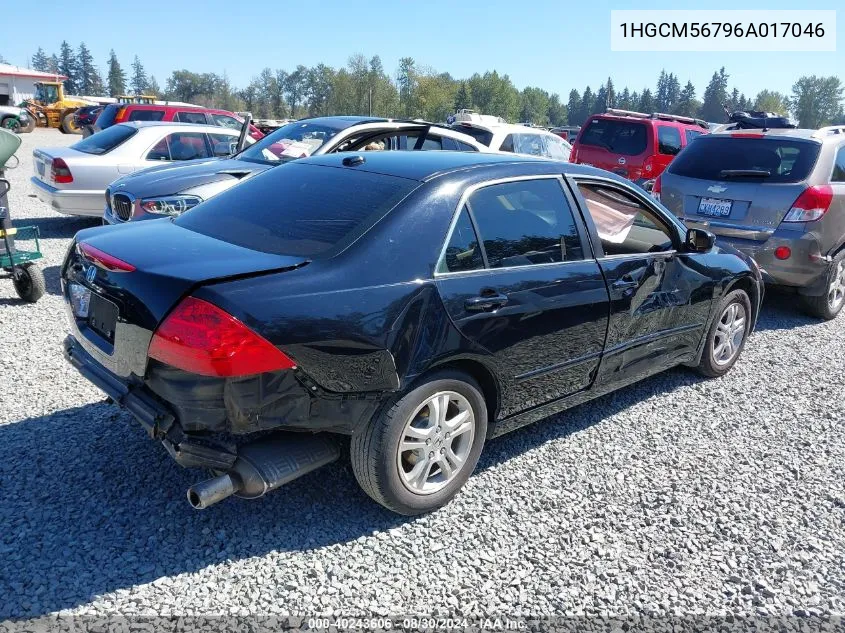 1HGCM56796A017046 2006 Honda Accord 2.4 Ex