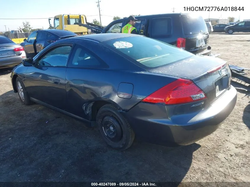 2006 Honda Accord Ex VIN: 1HGCM72776A018844 Lot: 40247089