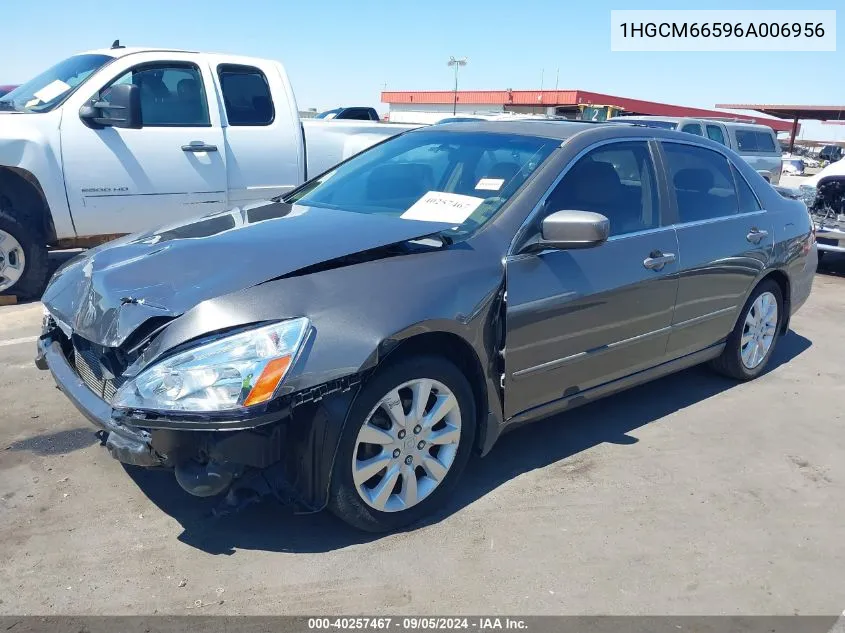 2006 Honda Accord Ex VIN: 1HGCM66596A006956 Lot: 40257467