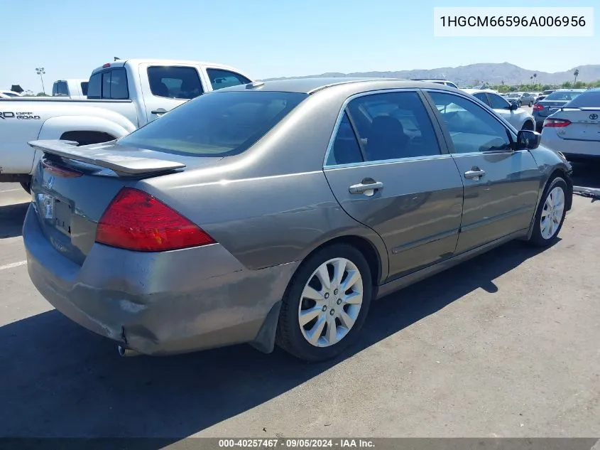 1HGCM66596A006956 2006 Honda Accord Ex