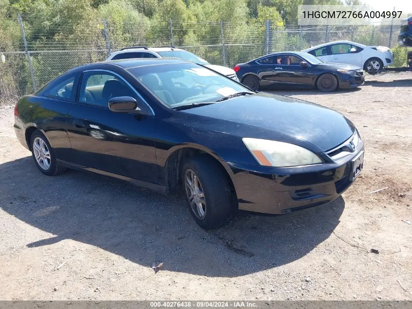 1HGCM72766A004997 2006 Honda Accord 2.4 Ex