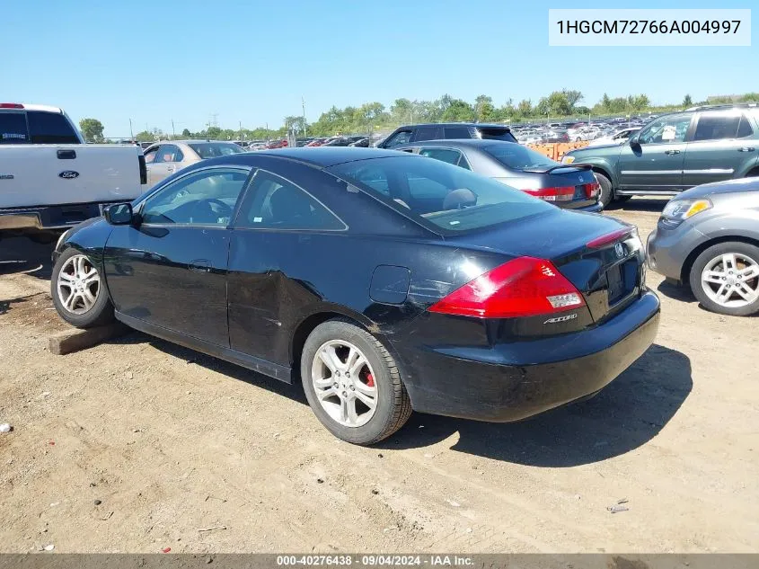 1HGCM72766A004997 2006 Honda Accord 2.4 Ex