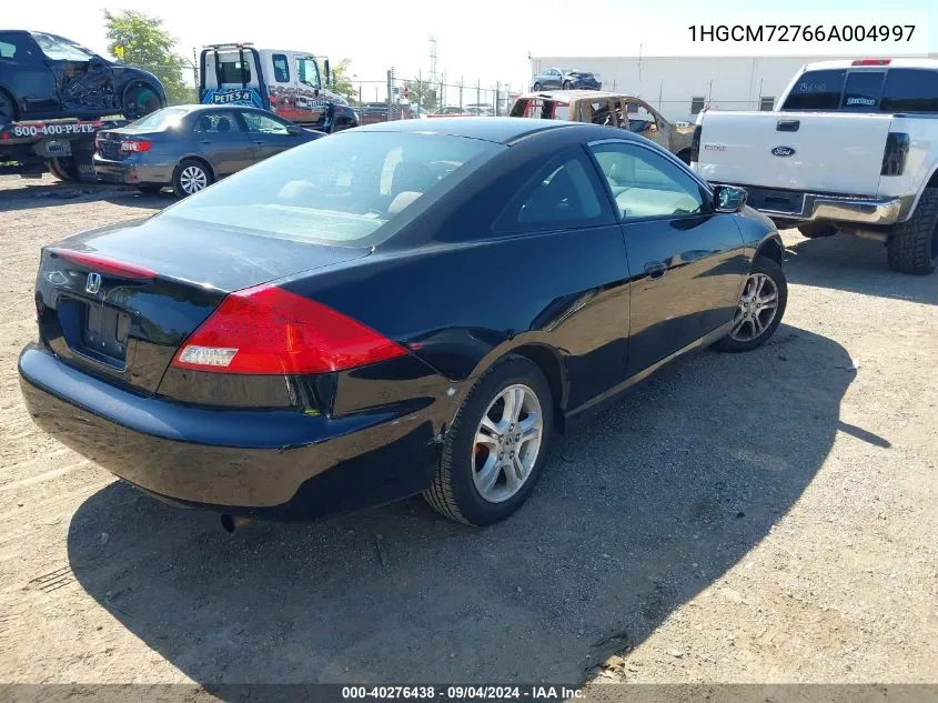 2006 Honda Accord 2.4 Ex VIN: 1HGCM72766A004997 Lot: 40276438