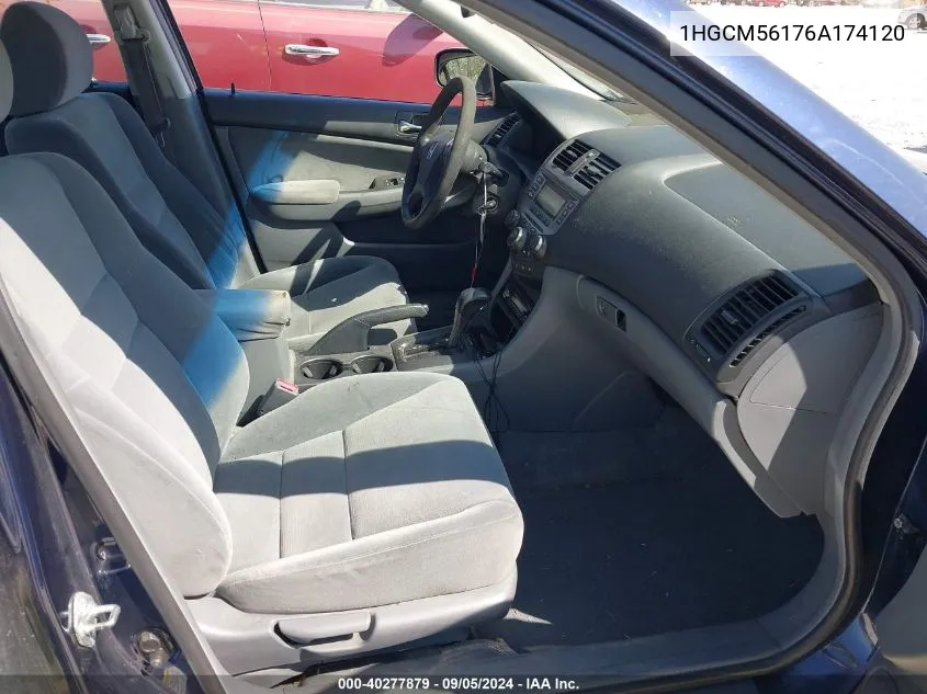 1HGCM56176A174120 2006 Honda Accord 2.4 Vp