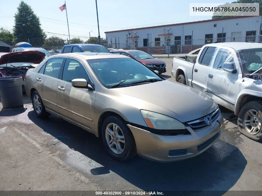 1HGCM56786A045050 2006 Honda Accord 2.4 Ex