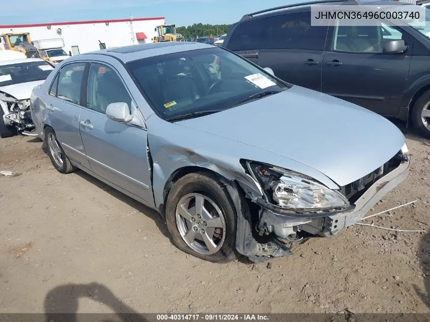 2006 Honda Accord Hybrid VIN: JHMCN36496C003740 Lot: 40314717