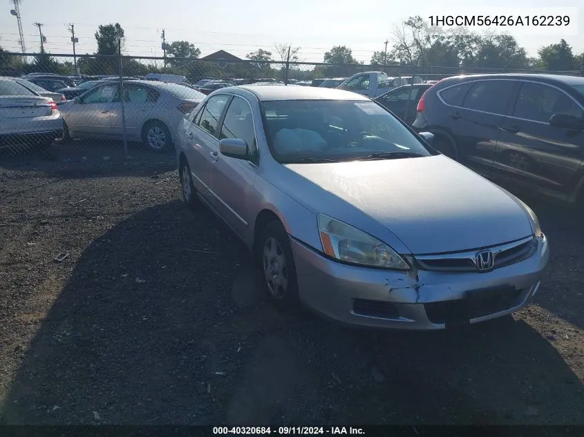 1HGCM56426A162239 2006 Honda Accord Lx