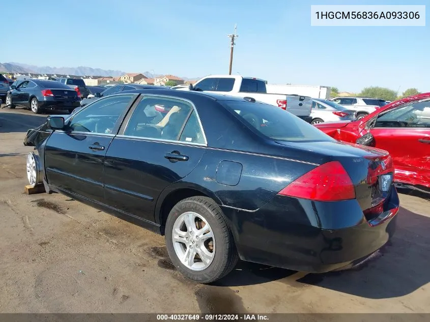 2006 Honda Accord 2.4 Ex VIN: 1HGCM56836A093306 Lot: 40327649