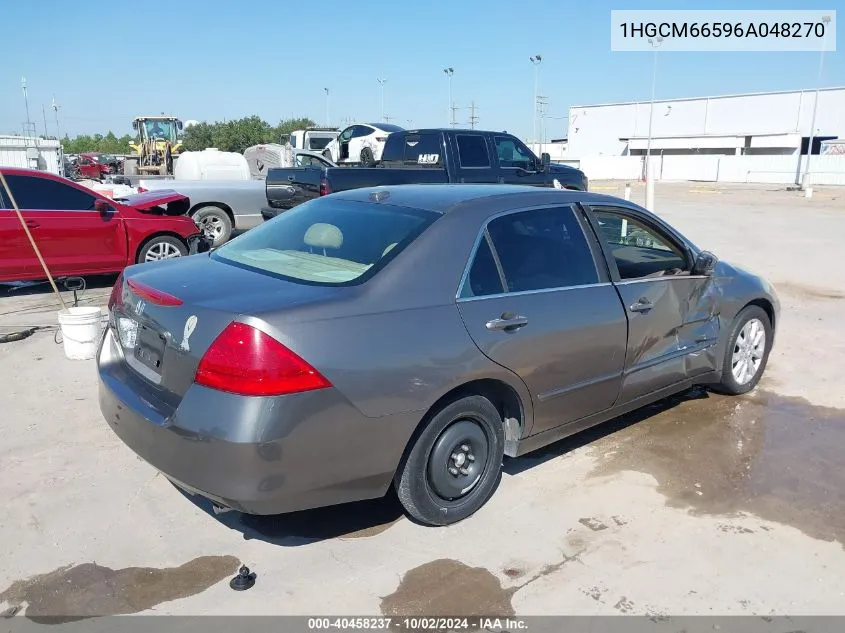 1HGCM66596A048270 2006 Honda Accord 3.0 Ex