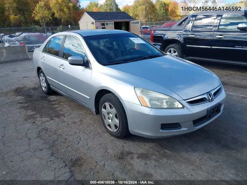 1HGCM56446A146592 2006 Honda Accord 2.4 Lx