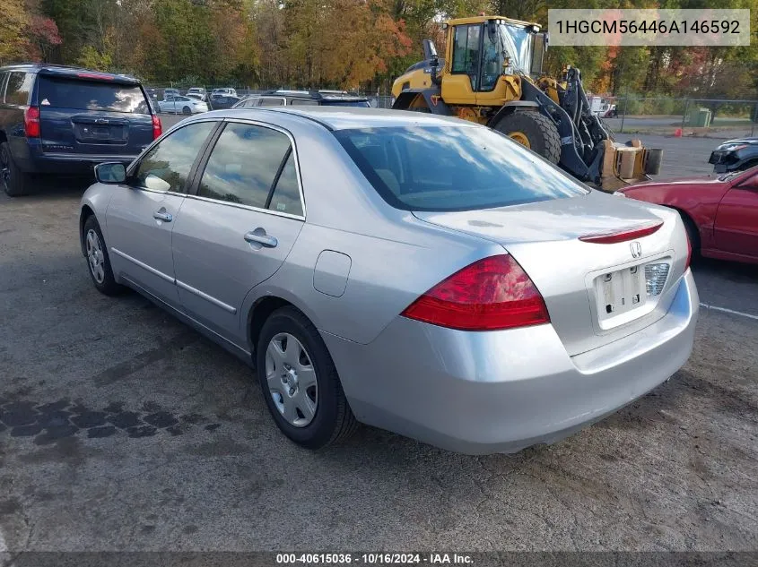 1HGCM56446A146592 2006 Honda Accord 2.4 Lx