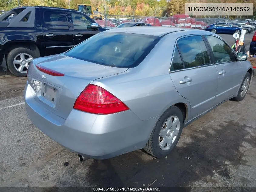 1HGCM56446A146592 2006 Honda Accord 2.4 Lx