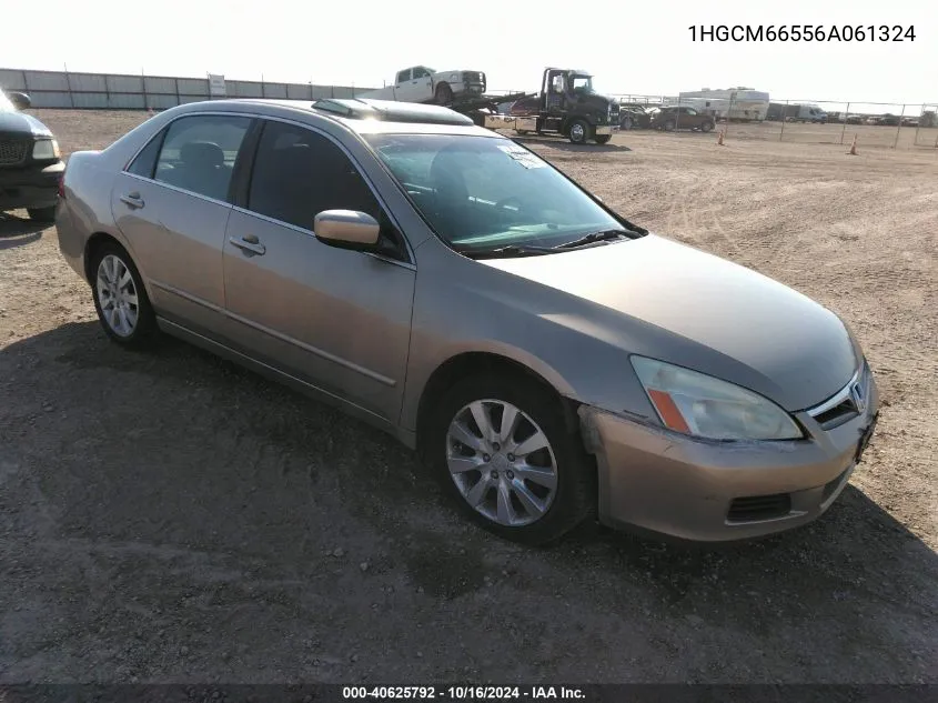 1HGCM66556A061324 2006 Honda Accord 3.0 Ex