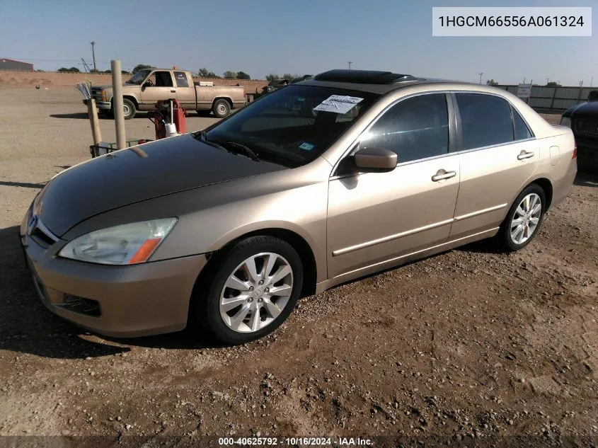 1HGCM66556A061324 2006 Honda Accord 3.0 Ex