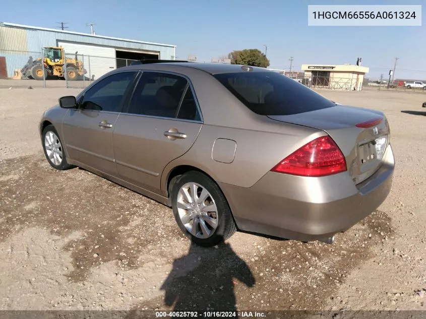 1HGCM66556A061324 2006 Honda Accord 3.0 Ex