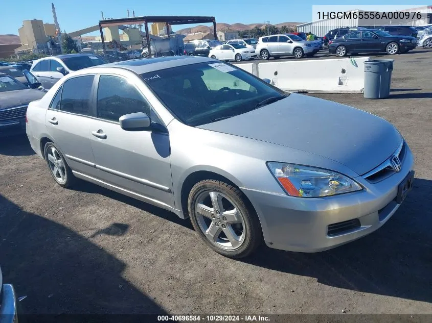 2006 Honda Accord 3.0 Ex VIN: 1HGCM65556A000976 Lot: 40696584