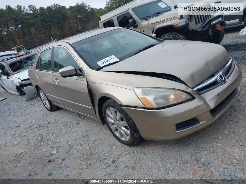 2006 Honda Accord 3.0 Ex VIN: 1HGCM66506A050053 Lot: 40769891