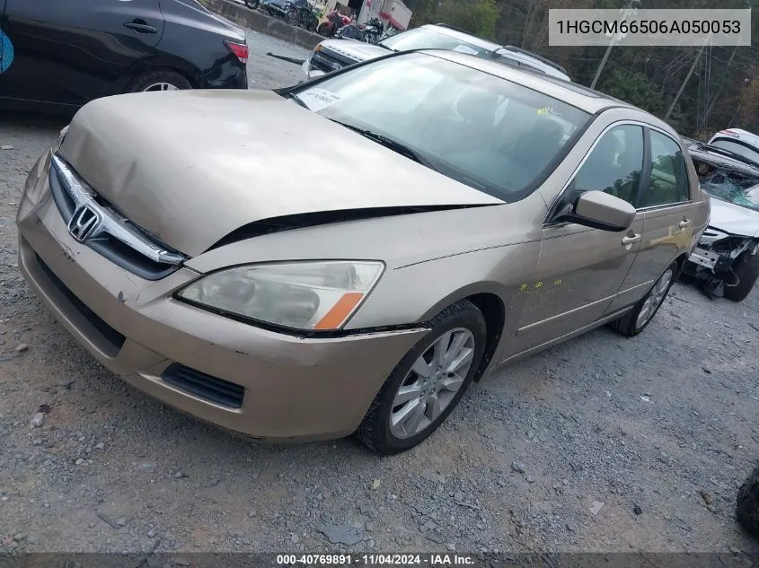 2006 Honda Accord 3.0 Ex VIN: 1HGCM66506A050053 Lot: 40769891