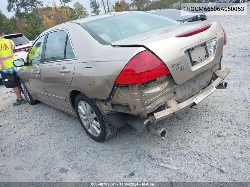 2006 Honda Accord 3.0 Ex VIN: 1HGCM66506A050053 Lot: 40769891