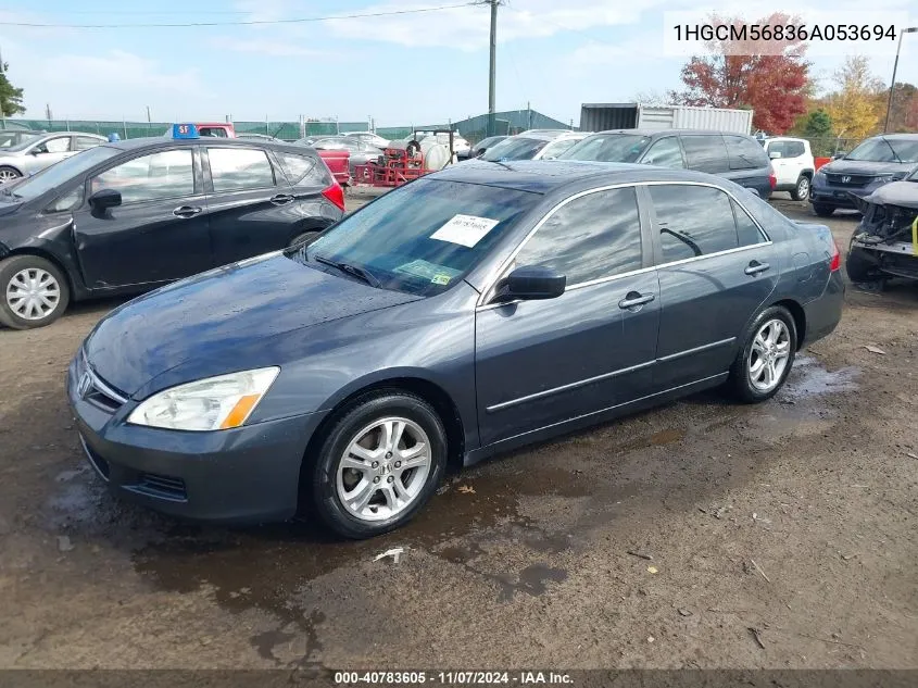 1HGCM56836A053694 2006 Honda Accord 2.4 Ex