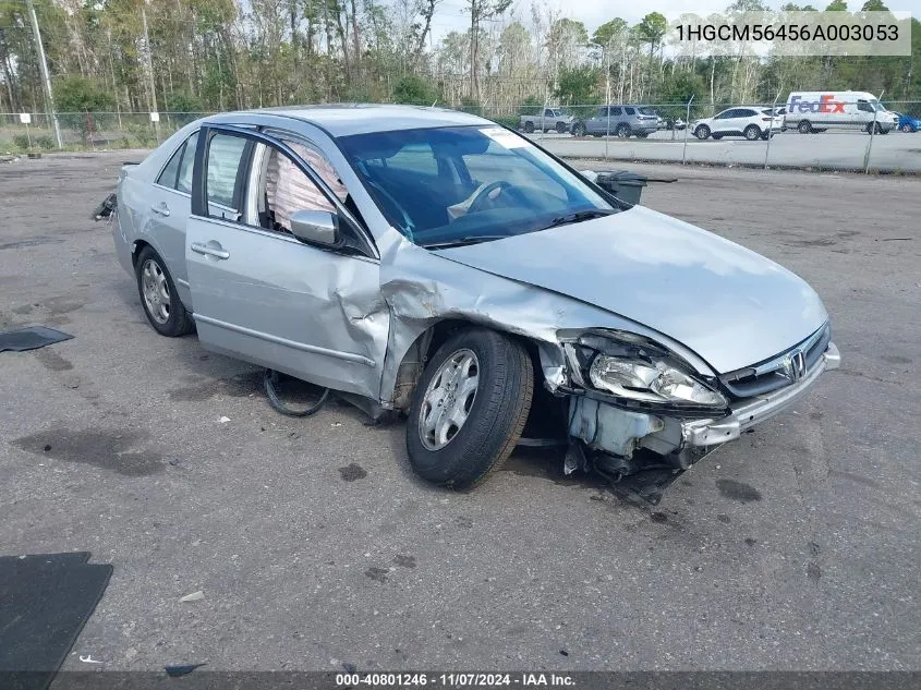 1HGCM56456A003053 2006 Honda Accord 2.4 Lx