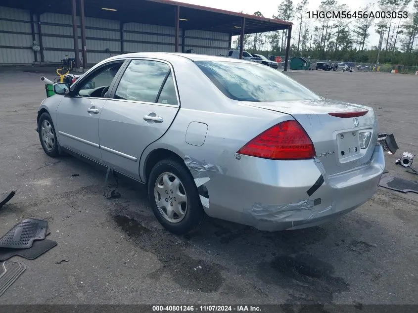 1HGCM56456A003053 2006 Honda Accord 2.4 Lx