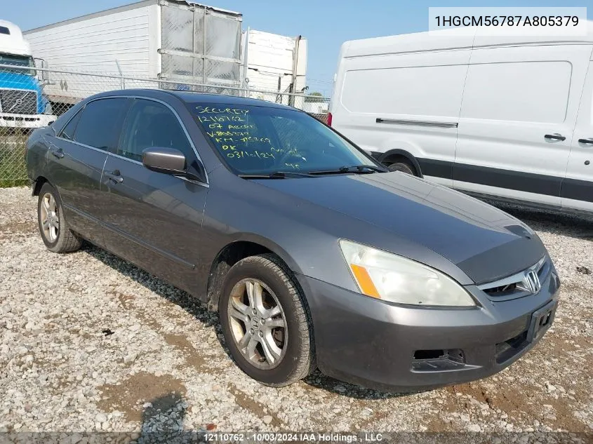 1HGCM56787A805379 2007 Honda Accord Sdn