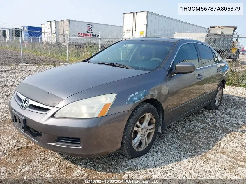 1HGCM56787A805379 2007 Honda Accord Sdn