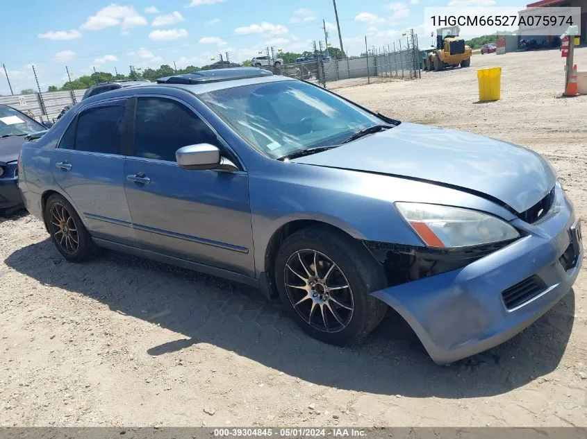 1HGCM66527A075974 2007 Honda Accord 3.0 Ex